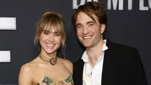 Suki Waterhouse and Robert Pattinson attend "Die My Love" New York Premiere at AMC Lincoln Square Theater on November 01, 2025 in New York City.
