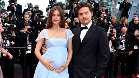 Barbara Palvin and Dylan Sprouse attend the "Histoires Parallèles (Parallel Tales)" screening during the 79th annual Cannes Film Festival at Palais des Festivals on May 14, 2026 in Cannes, France.