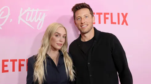 Alex Cooper and Matt Kaplan attend Netflix's XO, Kitty Los Angeles Premiere at Netflix Tudum Theater on May 11, 2023 in Los Angeles, California.