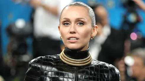 Miley Cyrus attends the 2025 Met Gala Celebrating "Superfine: Tailoring Black Style" at Metropolitan Museum of Art.