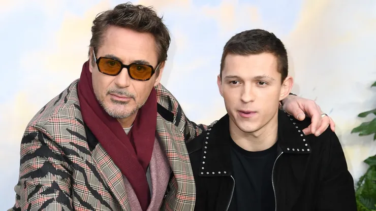 Robert Downey Jr and Tom Holland attend the "Dolittle" special screening at Cineworld Leicester Square.