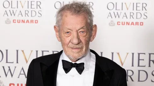 Sir Ian McKellen poses inside the Winners Room at The Olivier Awards 2026 with Cunard at the Royal Albert Hall on April 12, 2026 in London, England.
