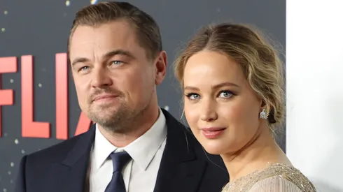 Leonardo DiCaprio and Jennifer Lawrence attend the world premiere of Netflix's "Don't Look Up".