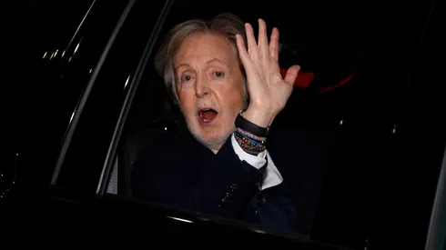 Paul McCartney leaves the "The Late Show" following the taping of the final episode after 32 years on air at the Ed Sullivan Theater.