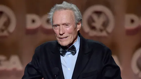 Actor/director Clint Eastwood accepts the Feature Film Nomination Plaque for American Sniper onstage at the 67th Annual Directors Guild Of America Awards at the Hyatt Regency Century Plaza on February 7, 2015 in Century City, California.
