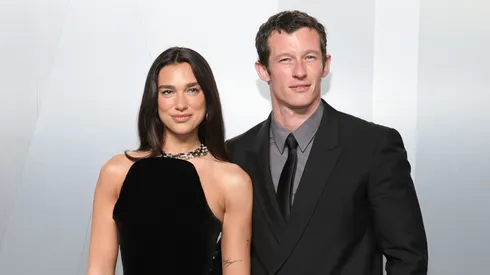 Dua Lipa and Callum Turner attend the 2026 Vanity Fair Oscar Party Hosted By Mark Guiducci at Los Angeles County Museum of Art on March 15, 2026 in Los Angeles, California.