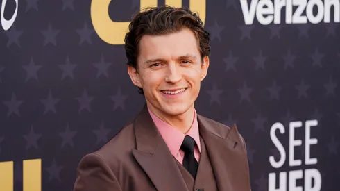 Tom Holland attends the 2024 Critics Choice Awards on January 14, 2024 in Santa Monica, California.