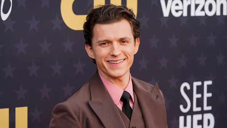 Tom Holland attends the 2024 Critics Choice Awards on January 14, 2024 in Santa Monica, California.