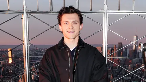 Tom Holland lights The Empire State Building on March 18, 2026 in New York City.