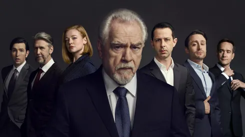 Kieran Culkin, Alan Ruck, Brian Cox, Matthew Macfadyen, Jeremy Strong, Nicholas Braun and Sarah Snook in Succession