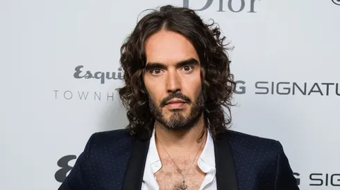 Russell Brand takes part in a discussion at Esquire Townhouse, Carlton House Terrace on October 14, 2017 in London, England.