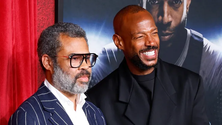 Jordan Peele and Marlon Wayans arrive as Universal Pictures presents the "HIM" Premiere at TCL Chinese Theatre.