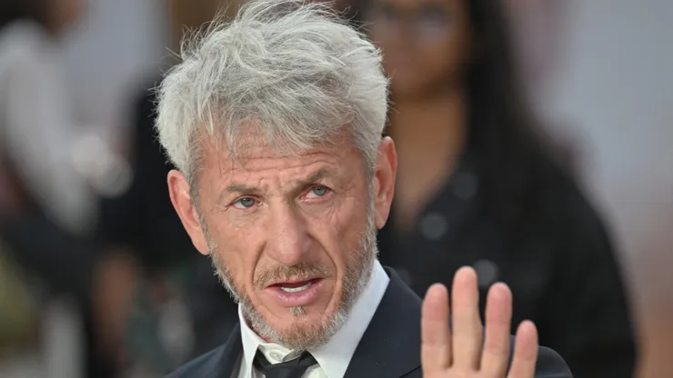 Sean Penn attends the "One Battle After Another" London Premiere at Odeon Luxe Leicester Square.