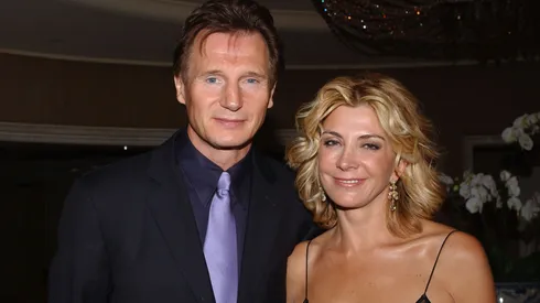 Actor Liam Neeson and his wife actress Natasha Richardson attend "The 30th Annual Los Angeles Film Critics Association Awards" at The St. Regis Hotel on January 13, 2005 in Century City, California.