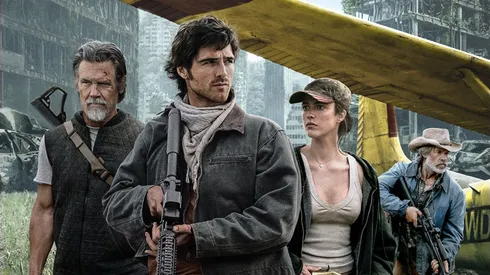 Jacob Elordi, Margaret Qualley and Josh Brolin in The Dog Stars (2026)