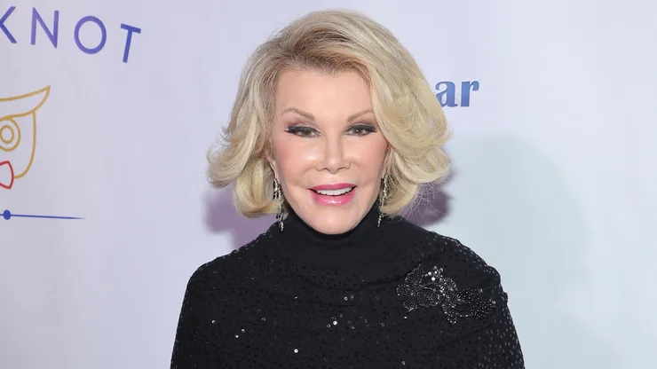 TV personality Joan Rivers attends the Tie The Knot Spring Collection launch hosted by Jesse Tyler Ferguson, Justin Mikita and Thetiebar.com at Avenue on February 27, 2013 in New York City.