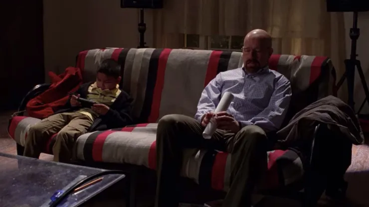 Ian Posada and Bryan Cranston.