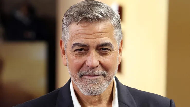 George Clooney attends the UK premiere of "The Boys In The Boat" at Curzon Cinema Mayfair.