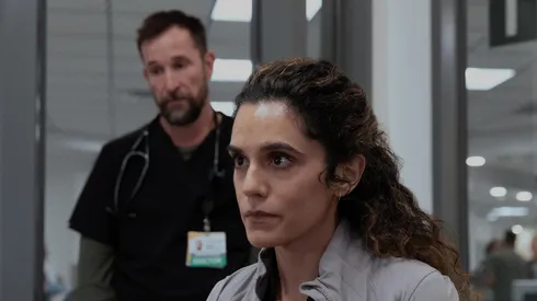 Sepideh Moafi and Noah Wyle.