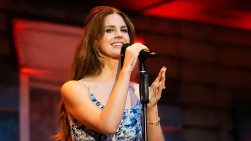 Lana Del Rey performs live on stage at Principality Stadium on June 23, 2025 in Cardiff, Wales.