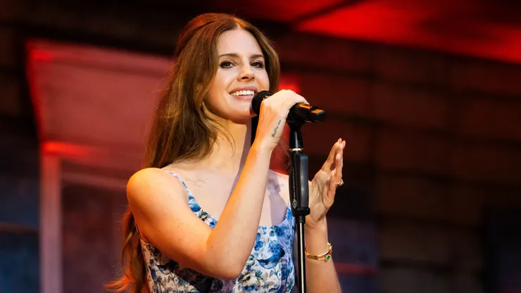 Lana Del Rey performs live on stage at Principality Stadium on June 23, 2025 in Cardiff, Wales.