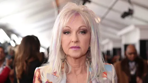 Singer Cindy Lauper attends the 60th Annual GRAMMY Awards at Madison Square Garden on January 28, 2018 in New York City.