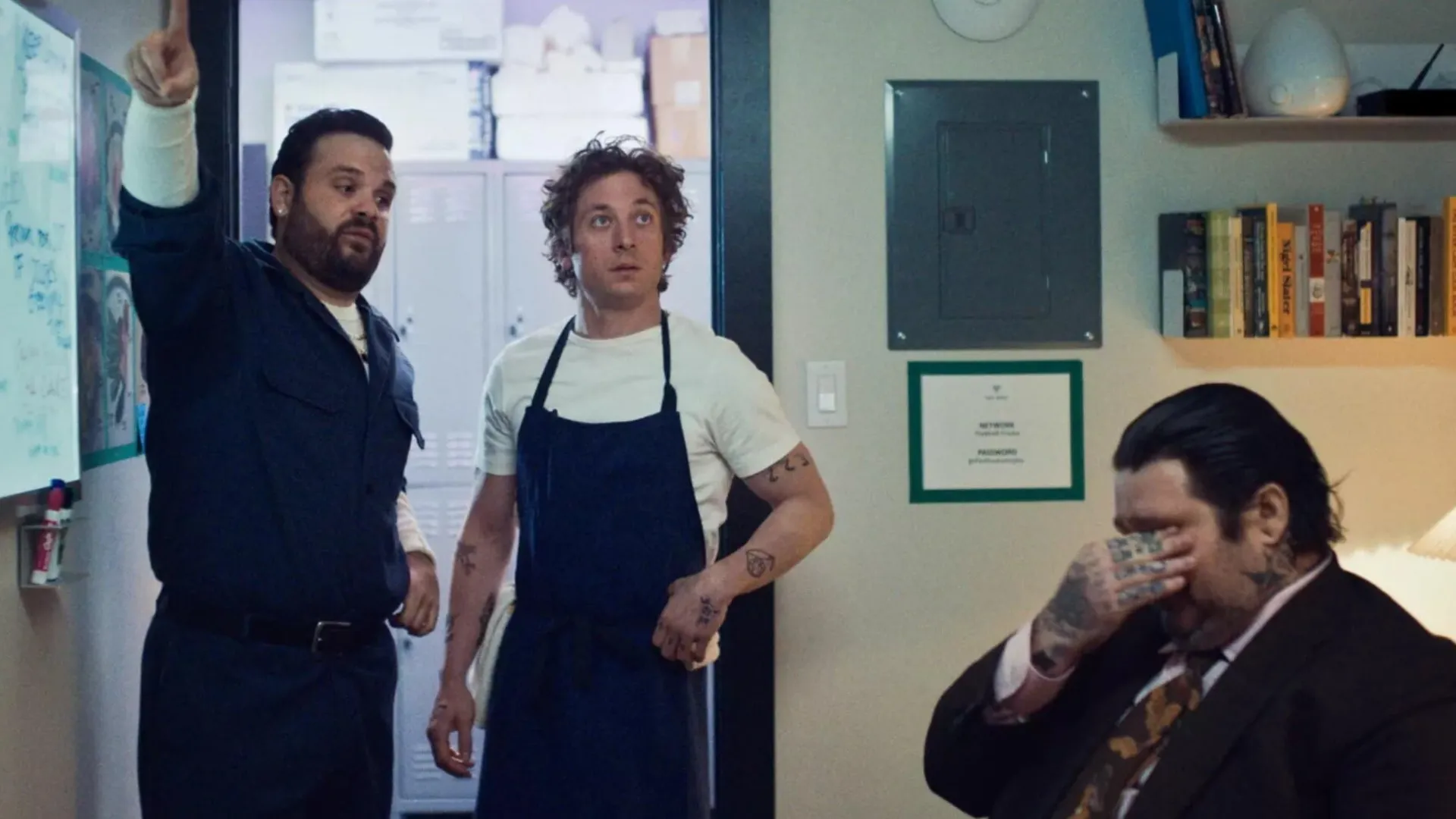 Jeremy Allen White, Ricky Staffieri, and Matty Matheson in The Bear (2022)