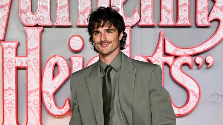 Jacob Elordi attends the UK Premiere of "Wuthering Heights" at Odeon Luxe Leicester Square on February 05, 2026 in London, England.