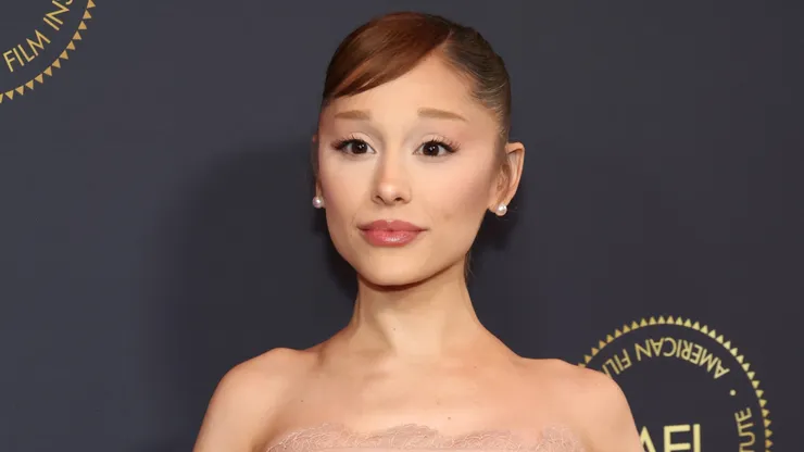 Ariana Grande attends the AFI Awards Luncheon at the Four Seasons Hotel Los Angeles at Beverly Hills on January 09, 2026 in Los Angeles, California.