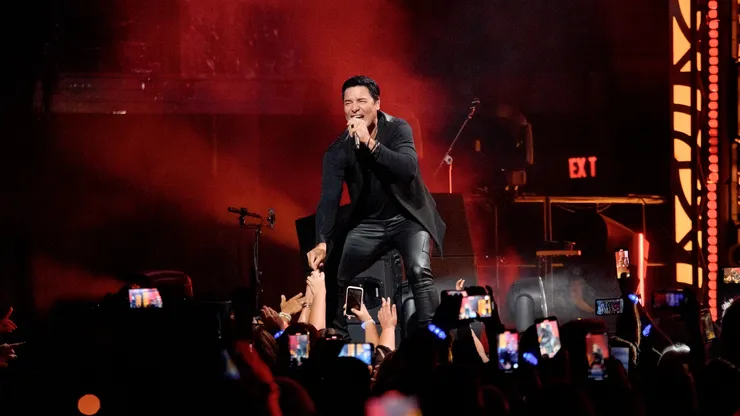Chayanne performs during the 2023 iHeartRadio Fiesta Latina Show at Kaseya Center on October 21, 2023 in Miami, Florida.