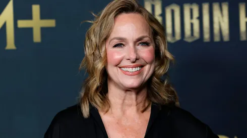 Melora Hardin attends the Premiere of MGM+'s "Robin Hood" at The Culver Theater on October 21, 2025 in Culver City, California.