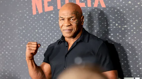 Mike Tyson attends the Los Angeles Premiere of Netflix's "Starting 5"at The Egyptian Theatre Hollywood on September 23, 2024 in Los Angeles, California.