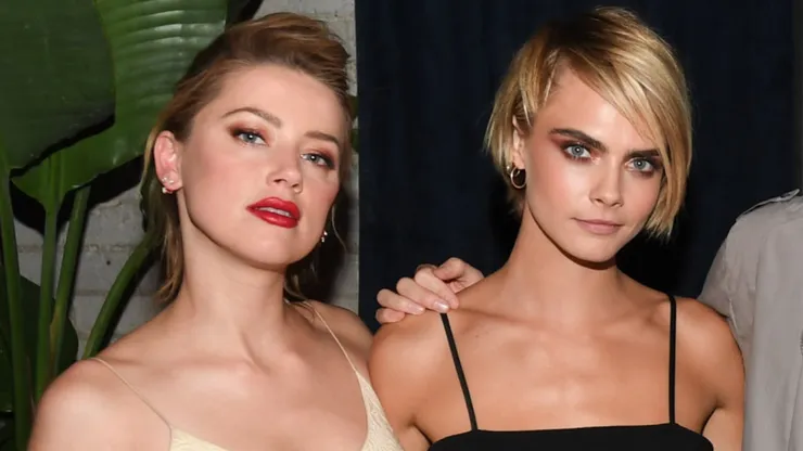 Amber Heard and Cara Delevingne.