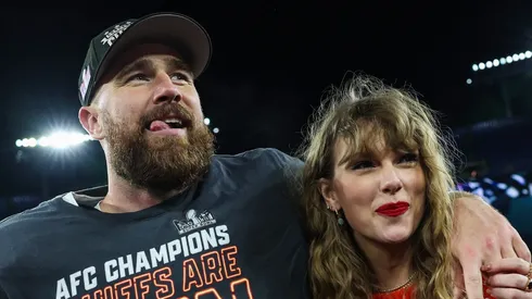 Travis Kelce and Taylor Swift.