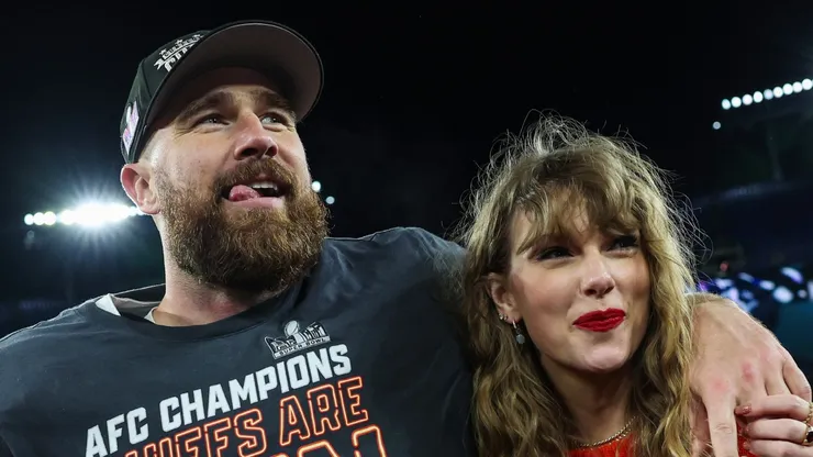 Travis Kelce and Taylor Swift.