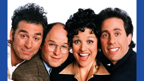 Julia Louis-Dreyfus, Jerry Seinfeld, Jason Alexander, and Michael Richards in Seinfeld (1989)