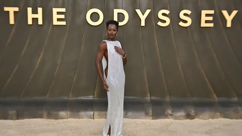 Lupita Nyong'o attends 'The Odyssey' London Premiere at Odeon Luxe Leicester Square on July 06, 2026 in London, England.