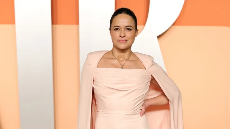 Michelle Rodriguez attends the 2025 Vanity Fair Oscar Party Hosted By Radhika Jones at Wallis Annenberg Center for the Performing Arts on March 02, 2025 in Beverly Hills, California.