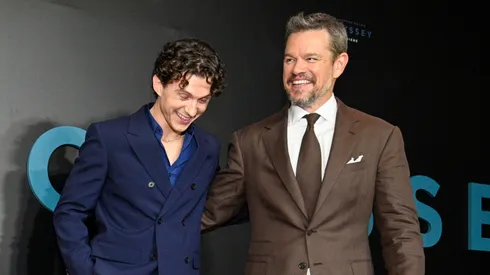 Tom Holland and Matt Damon.