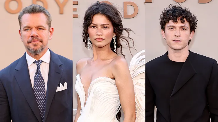 Matt Damon, Zendaya and Tom Holland