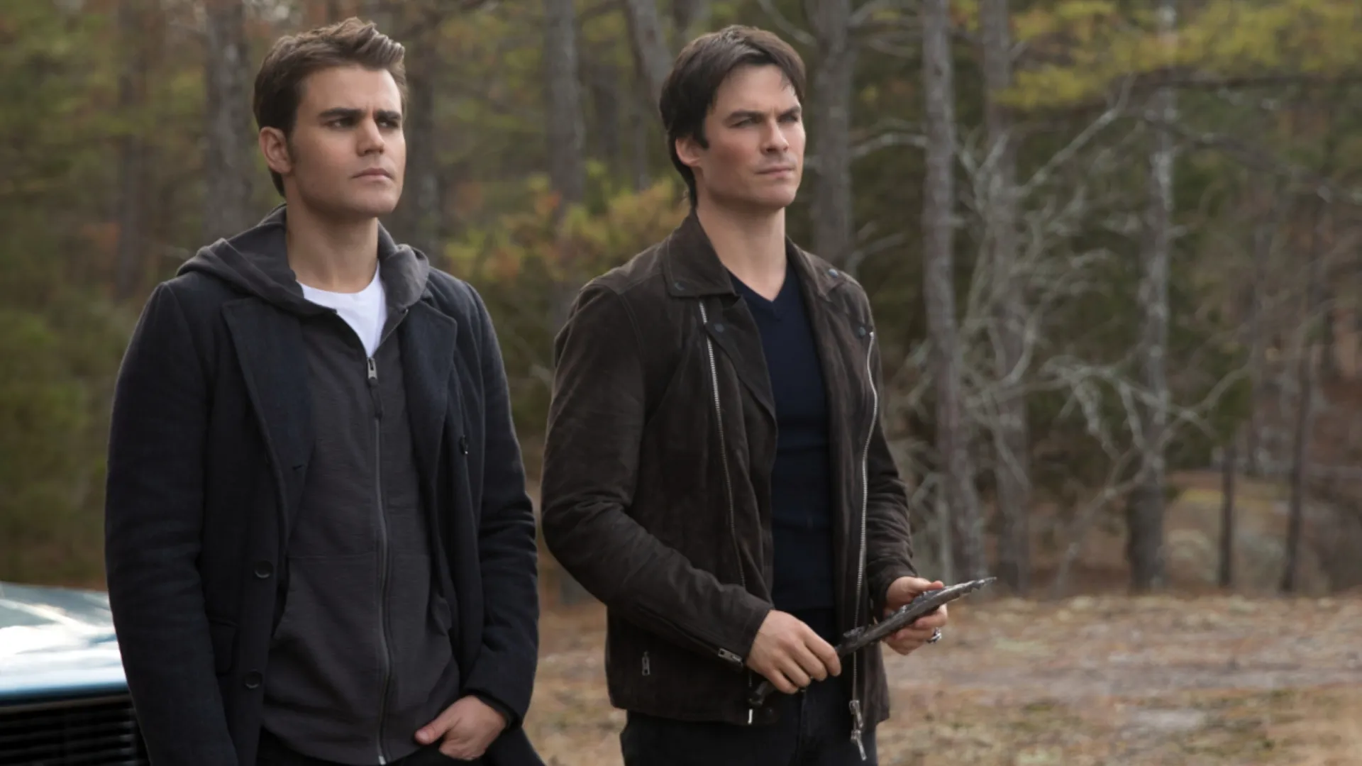 Ian Somerhalder and Paul Wesley in ‘The Vampire Diaries’ (2009) // IMDb