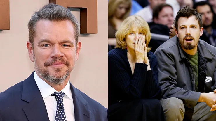 Matt Damon - Ben Affleck and his mother Chris.
