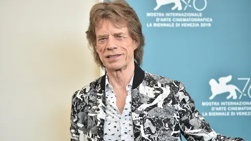 Mick Jagger attends "The Burnt Orange Heresy" photocall during the 76th Venice Film Festival at Sala Grande on September 07, 2019 in Venice, Italy.
