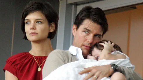 Tom Cruise and Katie Holmes, with their daughter Suri Cruise.