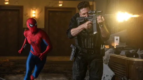 Jon Bernthal and Tom Holland in Spider-Man: Brand New Day