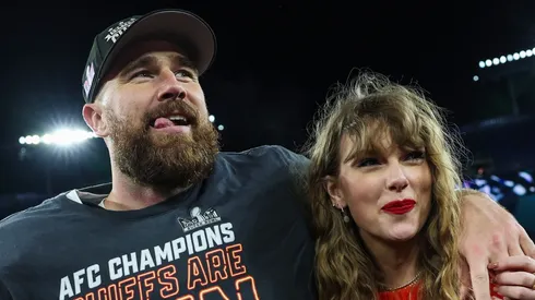 Travis Kelce and Taylor Swift.