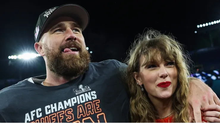 Travis Kelce and Taylor Swift.
