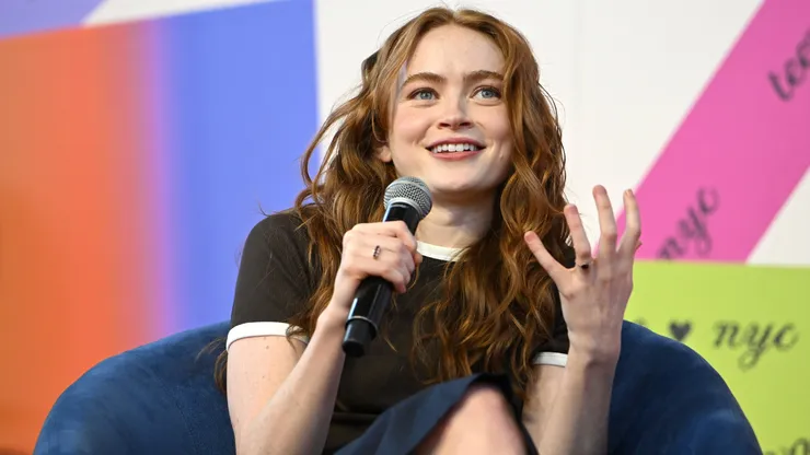 Sadie Sink speaks on stage during the 2026 Teen Vogue Fest