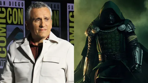 Joe Russo speaks onstage during the 2026 Comic-Con International: San Diego – Marvel Studios Hall H presentation / Avengers: Doomsday