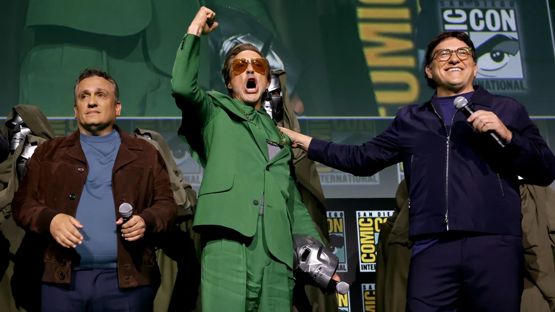 Robert Downey Jr., Anthony Russo and Joe Russo at an event for Avengers: Doomsday (Source: IMDb)